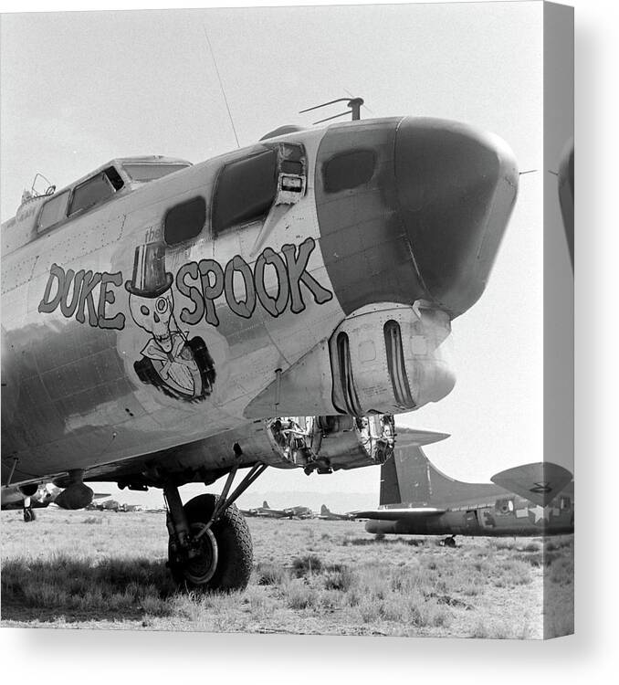 Murals Canvas Print featuring the photograph Recycling War Airplanes by Peter Stackpole