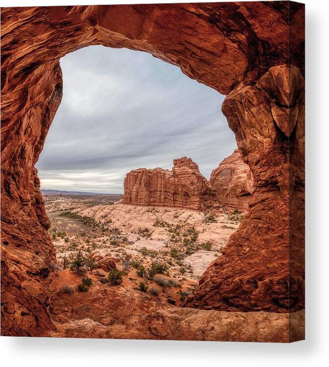 Desert Canvas Print featuring the photograph Rocks And Desert by Anatoliy Kosterev