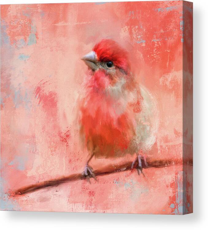 Colorful Canvas Print featuring the painting Rosey Cheeks by Jai Johnson