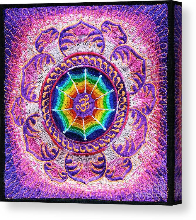 Om Canvas Print featuring the photograph Sacred Lotus AUM by Tim Gainey