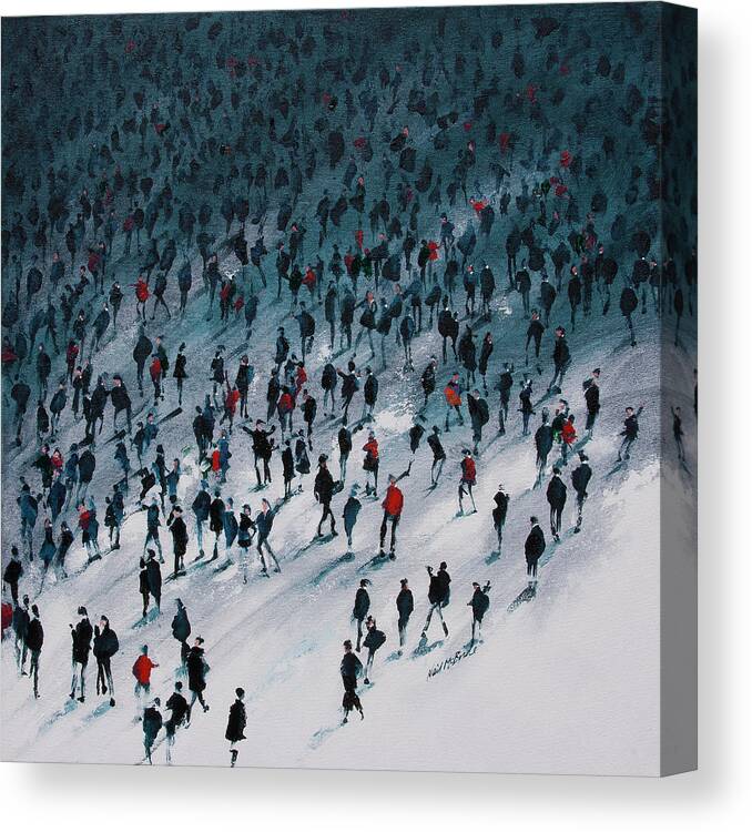 Schools Out Canvas Print featuring the painting School's Out by Neil McBride