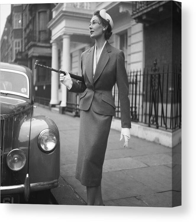 1950-1959 Canvas Print featuring the photograph Simon Massey Suit by Chaloner Woods