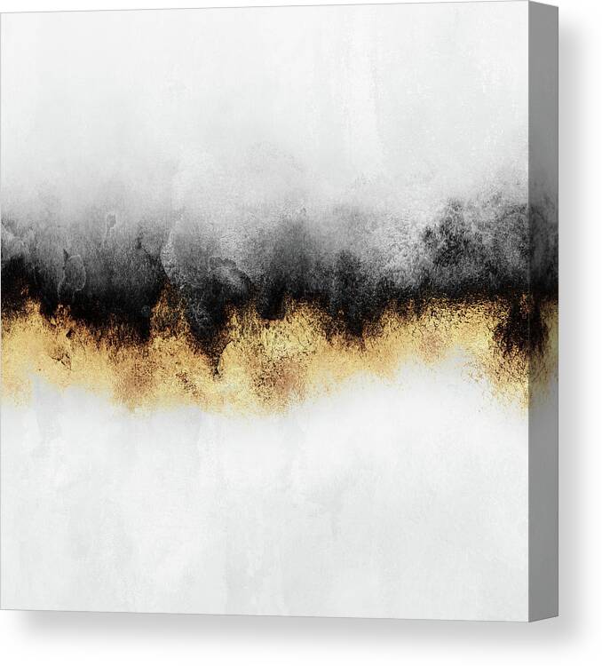 Abstract Canvas Print featuring the mixed media Sky 2 by Elisabeth Fredriksson