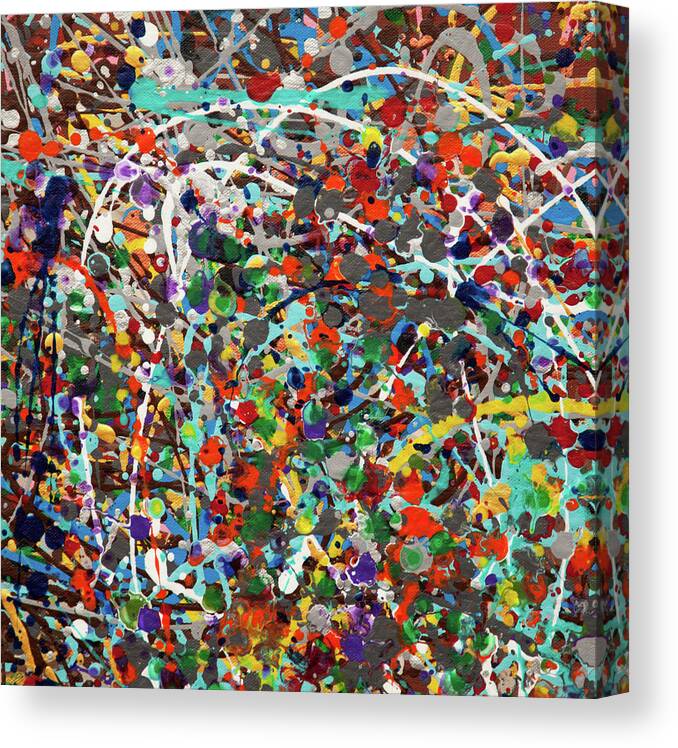 Spin 2 - Canvas 5 Canvas Print featuring the painting Spin 2 - Canvas 5 by Hilary Winfield