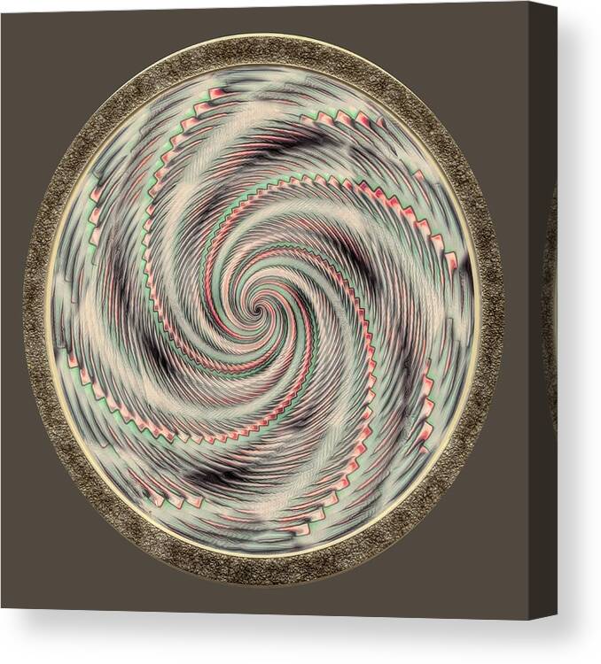 John M Bailey Canvas Print featuring the photograph Spinning a design for decor and clothing by John M Bailey