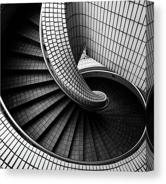 Steps Canvas Print featuring the photograph Spiral Staircase by Baona