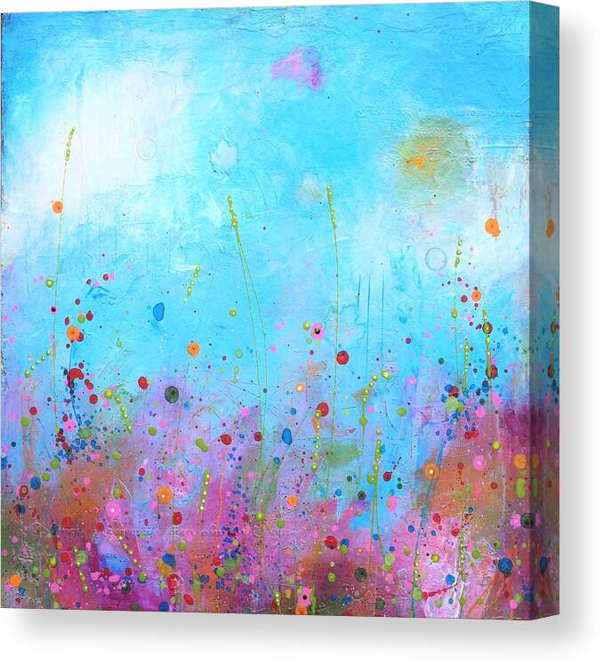 Acrylic Canvas Print featuring the painting Spring Fling by Brenda O'Quin