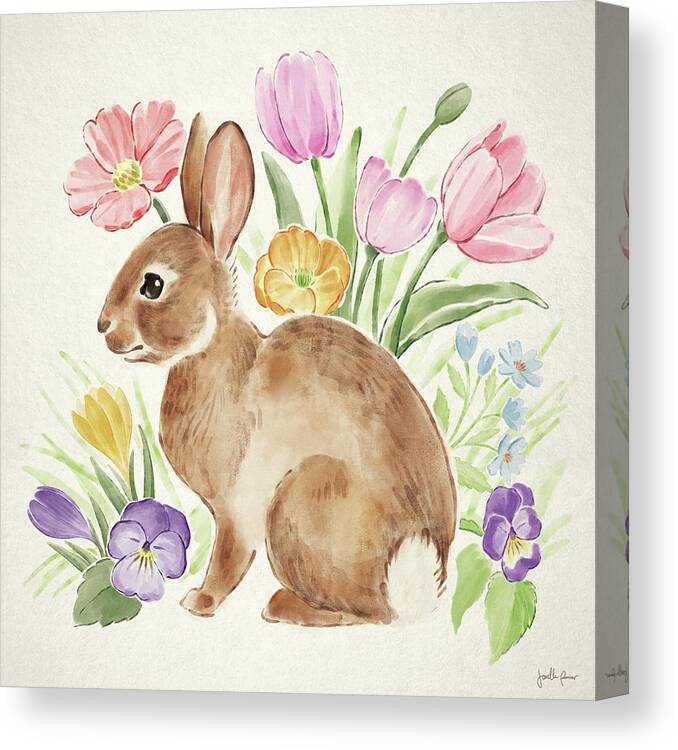 Animal Canvas Print featuring the mixed media Spring Spirit IIi by Janelle Penner