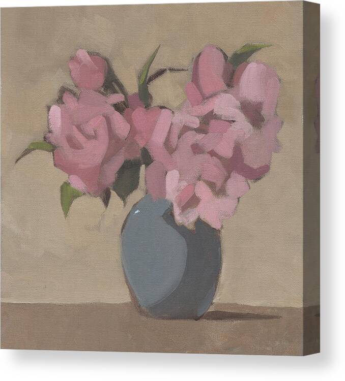 Botanical & Floral Canvas Print featuring the painting Spring Vase Iv by Jacob Green