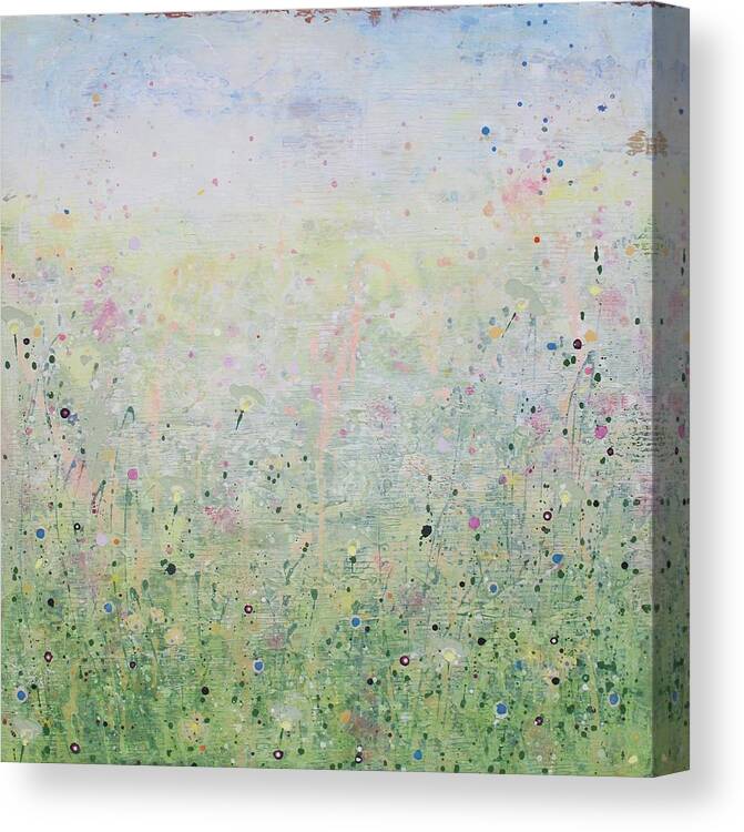 Acrylic Canvas Print featuring the painting Spring Walk by Brenda O'Quin