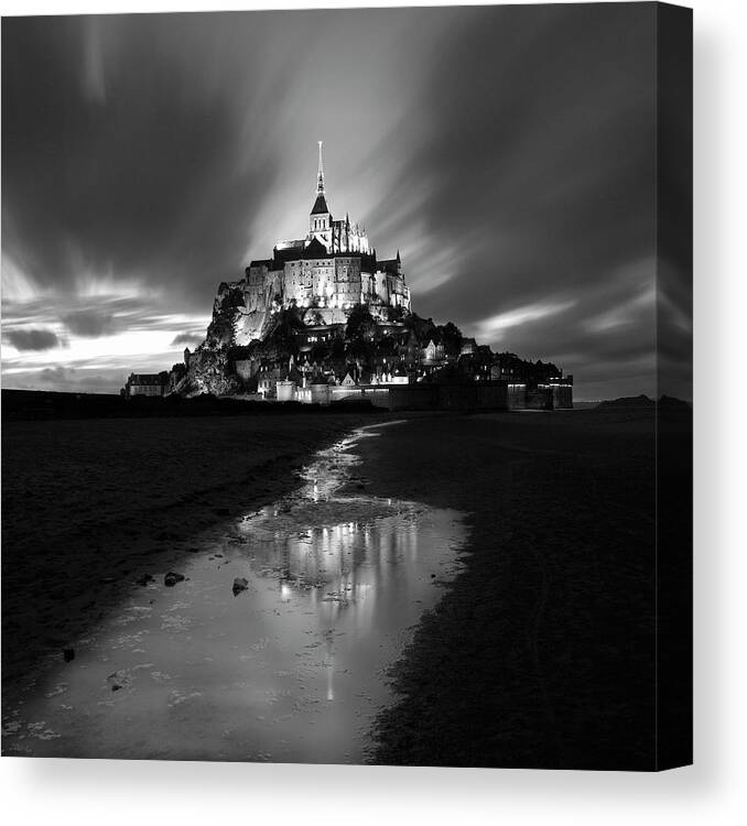 St Michel Reflection
Photography Canvas Print featuring the photograph St Michel Reflection by Moises Levy