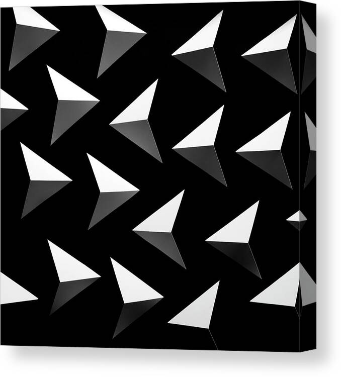 Triangle Shape Canvas Print featuring the photograph Straightforward by Tonymaj