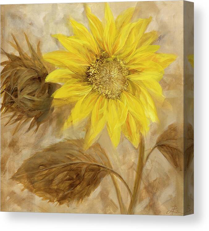 Flowers Canvas Print featuring the painting Sunflower IIi by Li Bo