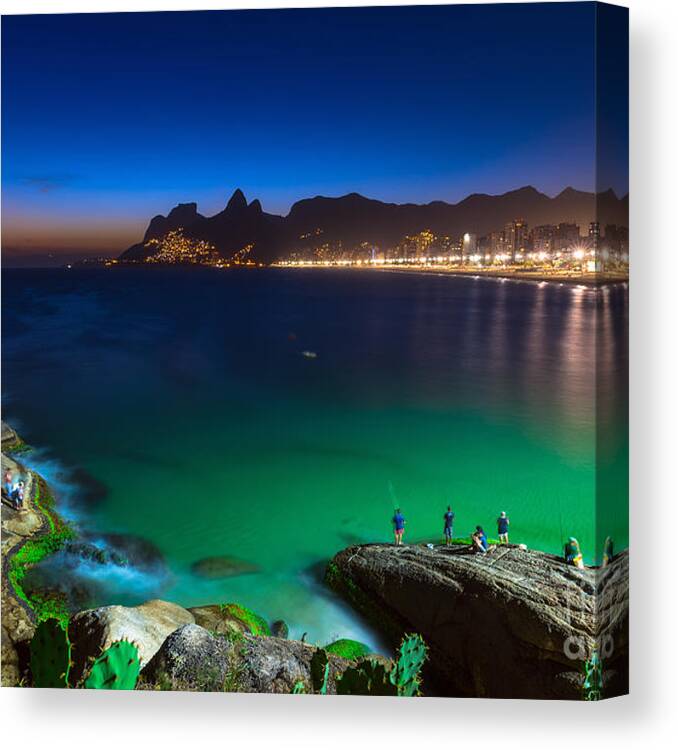 De Canvas Print featuring the photograph Sunset View Of Ipanema In Rio De by Catarina Belova