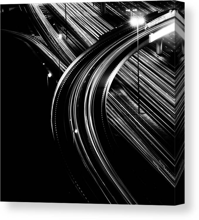 Curve Canvas Print featuring the photograph Superhighway by Andy Teo Aka Photocillin