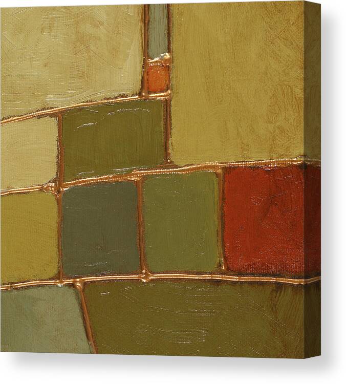 Abstract Canvas Print featuring the painting Terra Verde II by Lanie Loreth