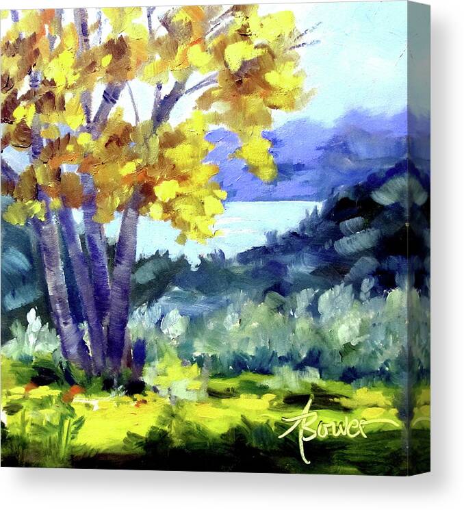 Fall Canvas Print featuring the painting Texas Hillcountry Fall by Adele Bower