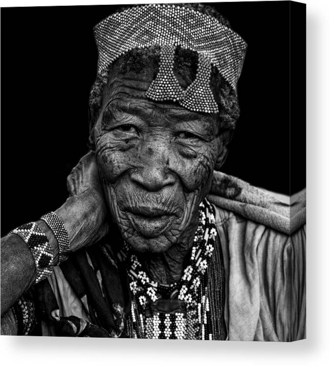 Bushman Lady Canvas Print featuring the photograph The Bushman Lady by Giuseppe Damico