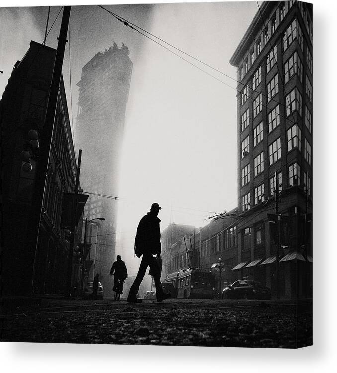 Fog Canvas Print featuring the photograph The Day After Tomorrow by Jianwei Yang