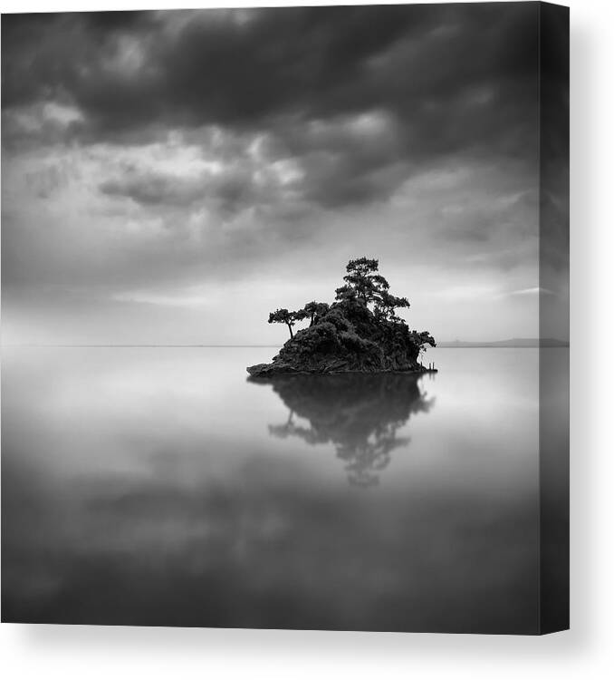 Seascape Canvas Print featuring the photograph The Island by George Digalakis
