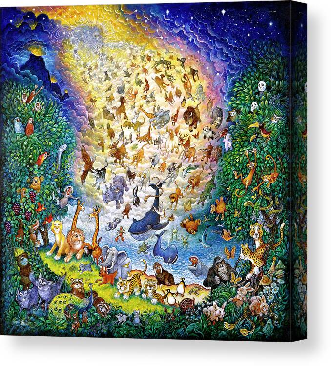 The Joy Of Creation Canvas Print featuring the painting The Joy Of Creation by Bill Bell