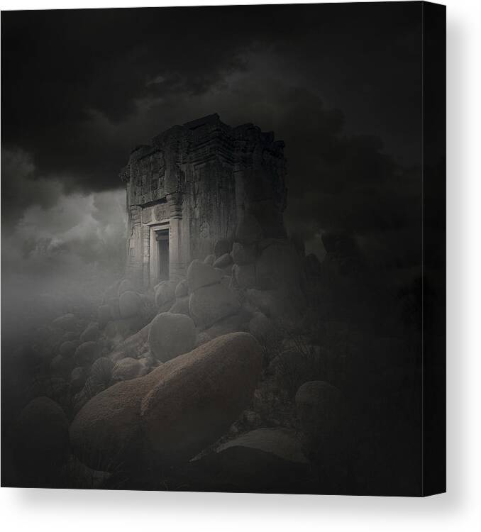 Rocks Canvas Print featuring the photograph The Temple by Grendel Art Joo Martins