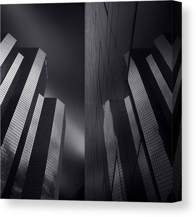 Architecture Canvas Print featuring the photograph Total Reflection by Sebastien Del Grosso