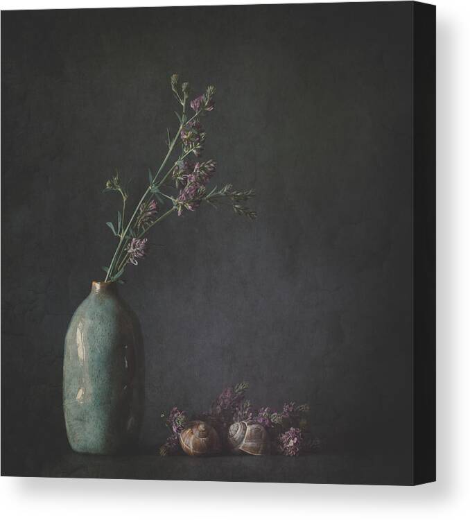 Flower Canvas Print featuring the photograph Touched By Nature by iek K?ral