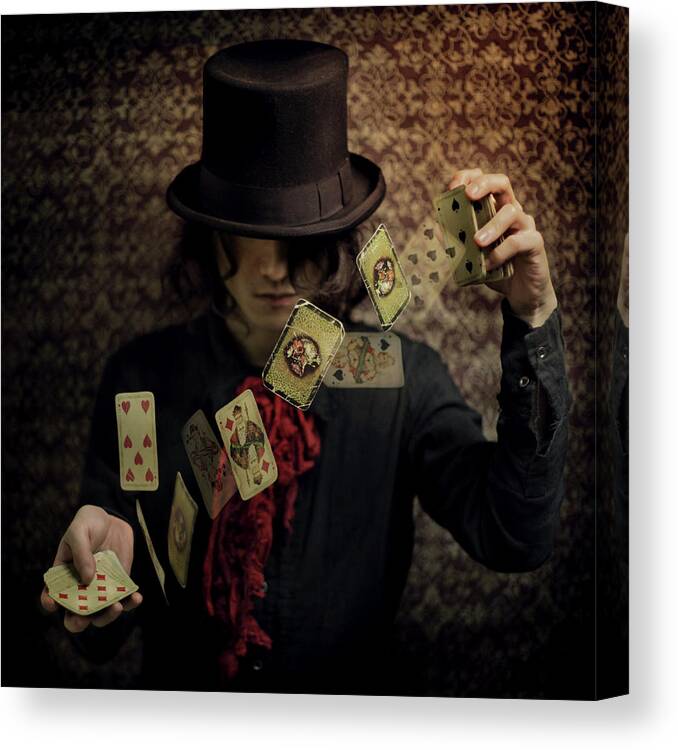Conceptual Canvas Print featuring the photograph Try Your Fortune by Kiyo Murakami