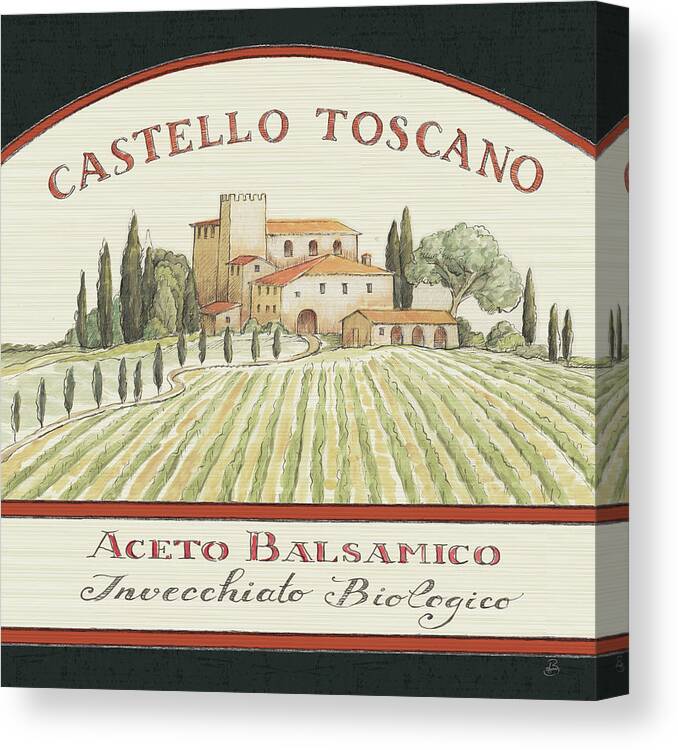 Estates Canvas Print featuring the painting Tuscan Flavor Iv Balsamic by Daphne Brissonnet