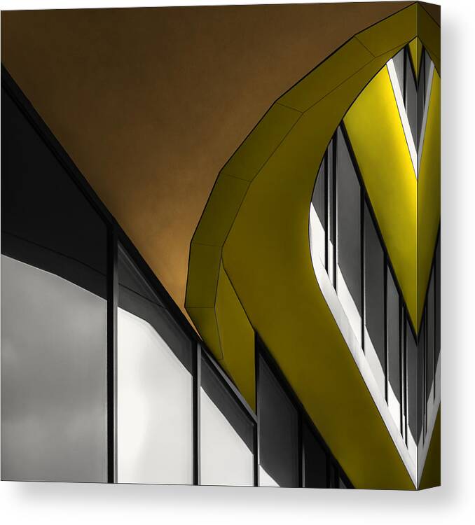 Architecture Canvas Print featuring the photograph Two Shades Of Gold by Gilbert Claes