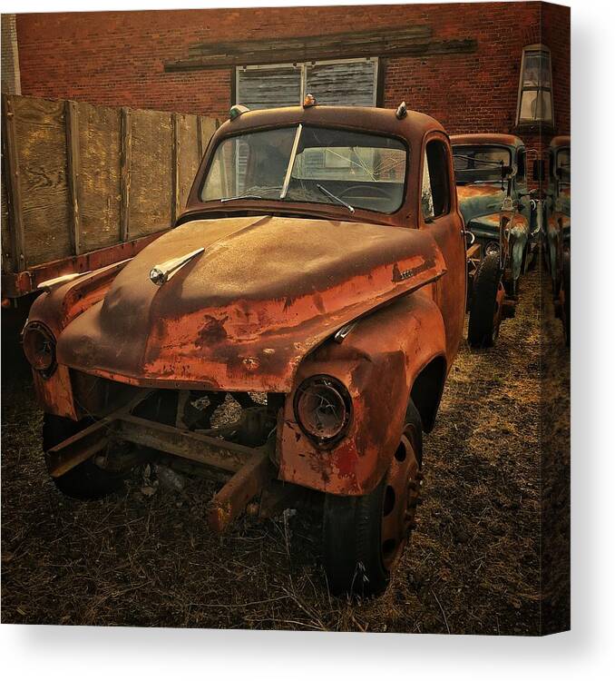 Vintage Canvas Print featuring the photograph Vintage Studebaker Pickup by Jerry Abbott