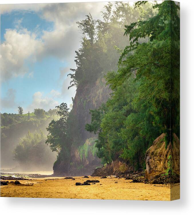 Secret Beach Canvas Print featuring the photograph Walk Into Wilderness by Slow Fuse Photography