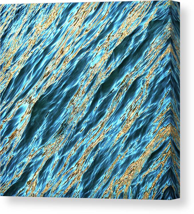 Water Canvas Print featuring the photograph Water Abstact #2 by Minnie Gallman