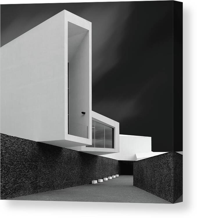 Architecture Canvas Print featuring the photograph White Walls by Olavo Azevedo