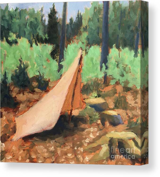 Wilderness Canvas Print featuring the painting Wilderness Painting Adventure Ep 39 by Ric Nagualero
