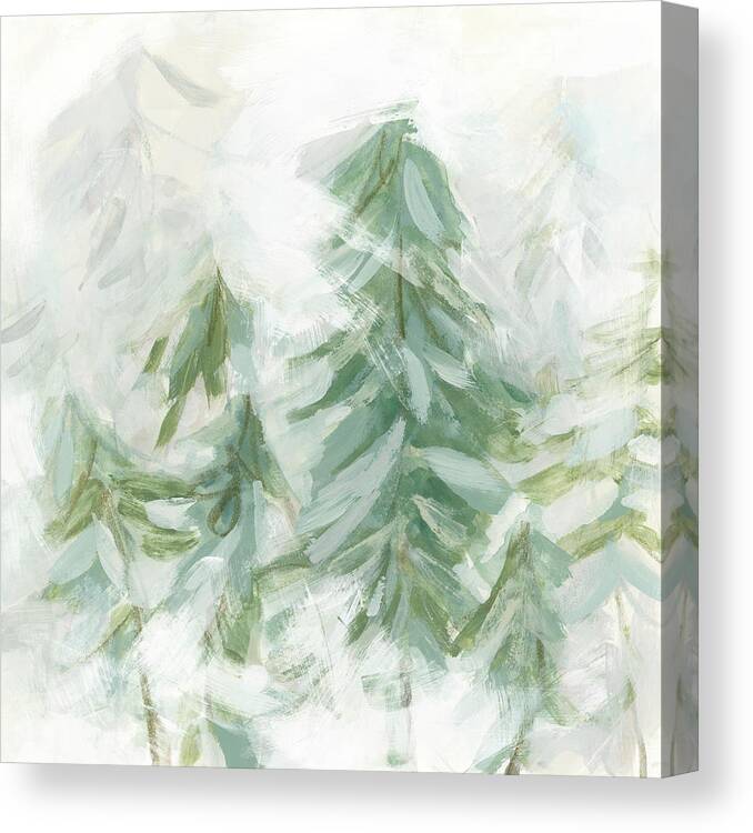 Landscapes Seascapes Canvas Print featuring the painting Winter Grove I by June Erica Vess