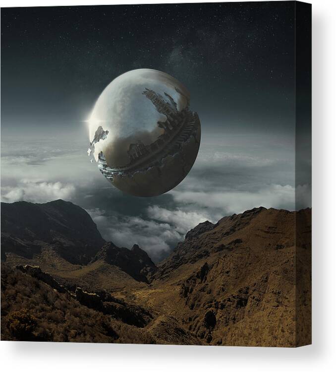 Sphere Canvas Print featuring the photograph Within by Michal Karcz
