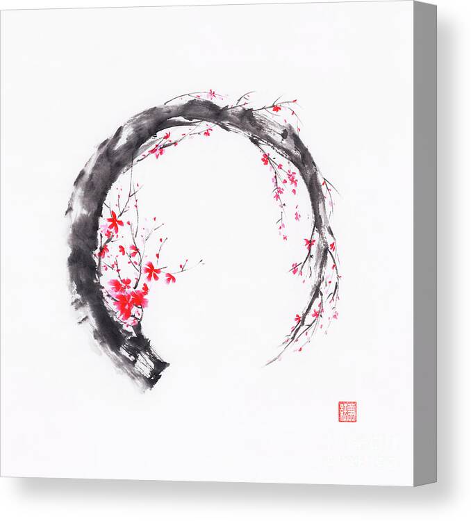 Enso Zen Circle Canvas Print
