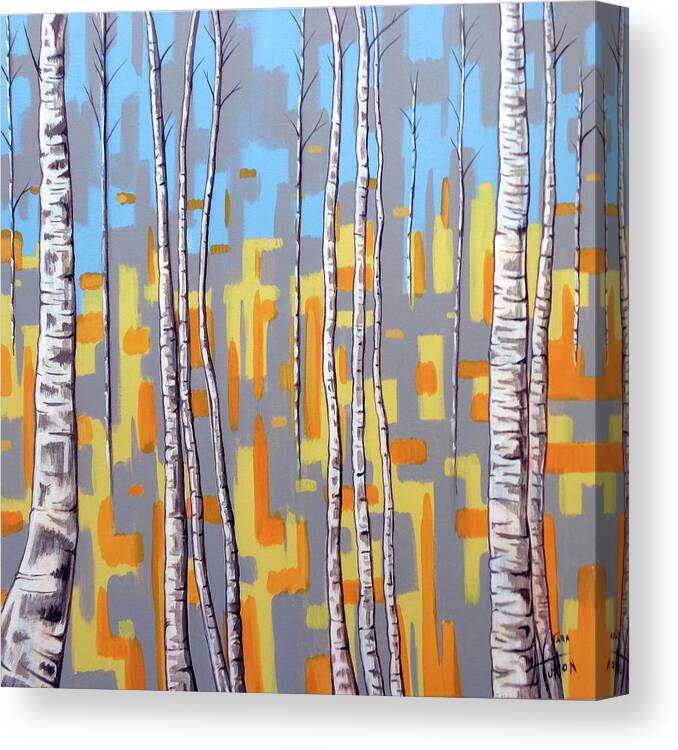 Abstract Canvas Print featuring the painting Zhivago by Tara Hutton