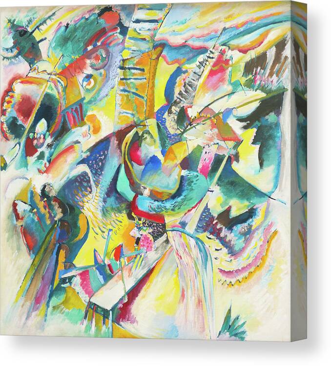 Painting Canvas Print featuring the painting Improvisation Klamm #1 by Wassily Kandinsky