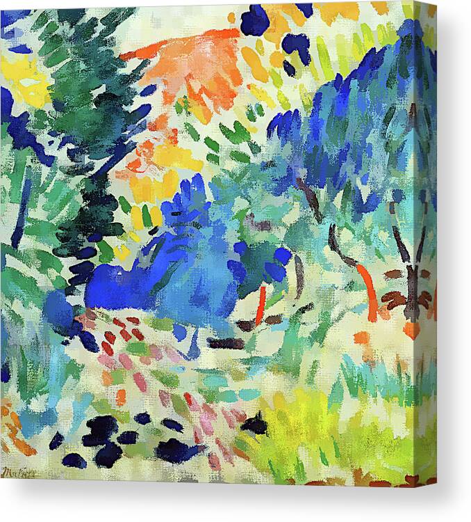24 X 24 INCH Large Framed HD Canvas Landscape at Collioure By Henri Matisse 