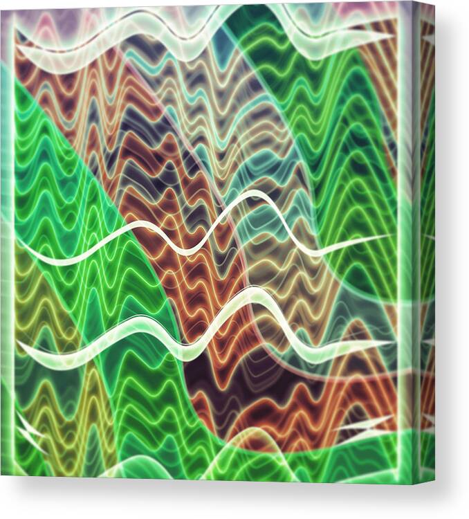 Abstract Canvas Print featuring the digital art Pattern 27 by Marko Sabotin