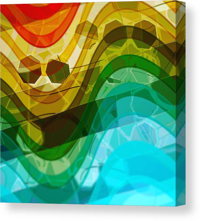 Abstract Canvas Print featuring the digital art Pattern 29 by Marko Sabotin