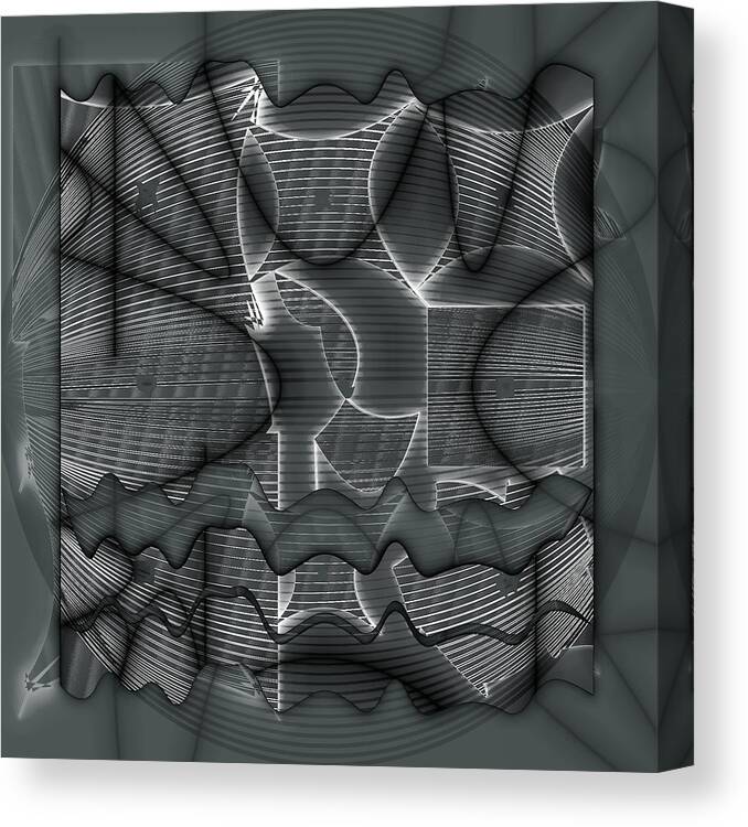 Abstract Canvas Print featuring the digital art Pattern 34 #1 by Marko Sabotin