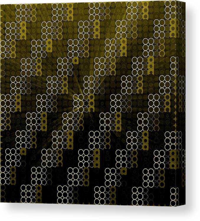 Abstract Canvas Print featuring the digital art Pattern 40 by Marko Sabotin