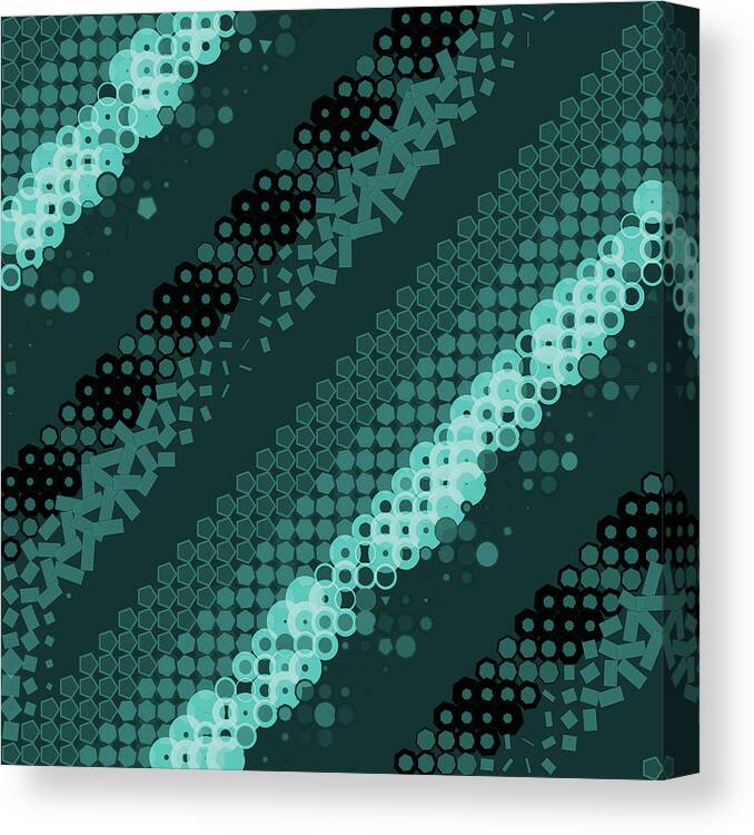 Abstract Canvas Print featuring the digital art Pattern 42 by Marko Sabotin