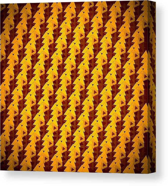 Abstract Canvas Print featuring the digital art Pattern 5 by Marko Sabotin