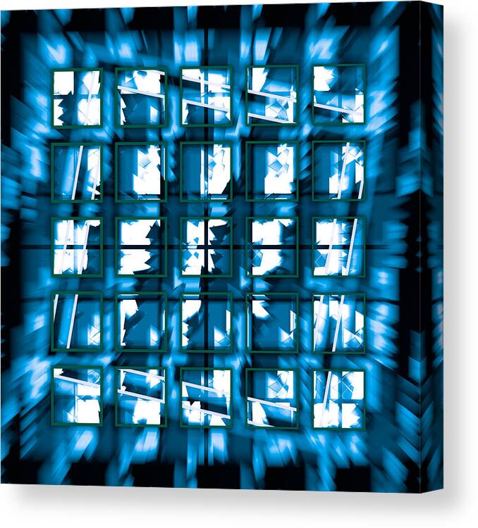Abstract Canvas Print featuring the digital art Pattern 53 #1 by Marko Sabotin