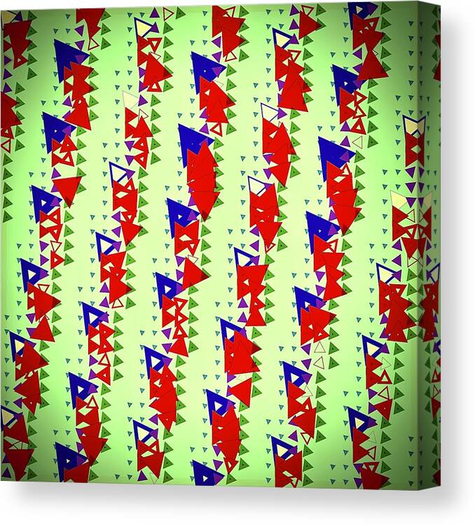 Abstract Canvas Print featuring the digital art Pattern 6 by Marko Sabotin